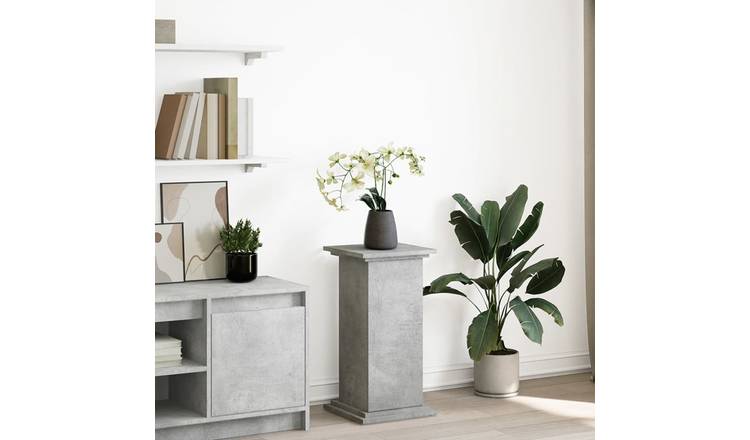 Walplus Engineered Wood Display Stand - Concrete Grey - 31 x 30 x 60 cm