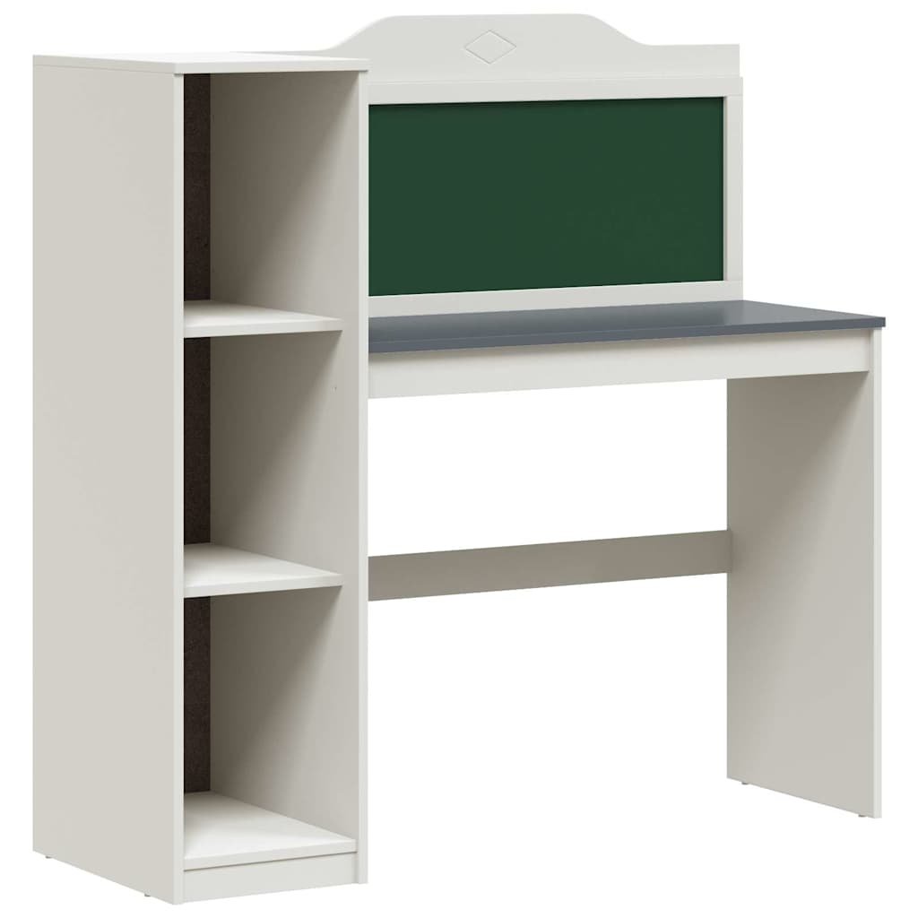 Walplus ROROS Wood Kids Storage Desk - White - 120 x 45 x 118.5 cm - Image 2