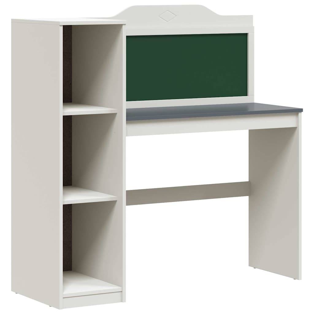 Walplus ROROS Wood Kids Storage Desk - White - 120 x 45 x 118.5 cm - Image 2