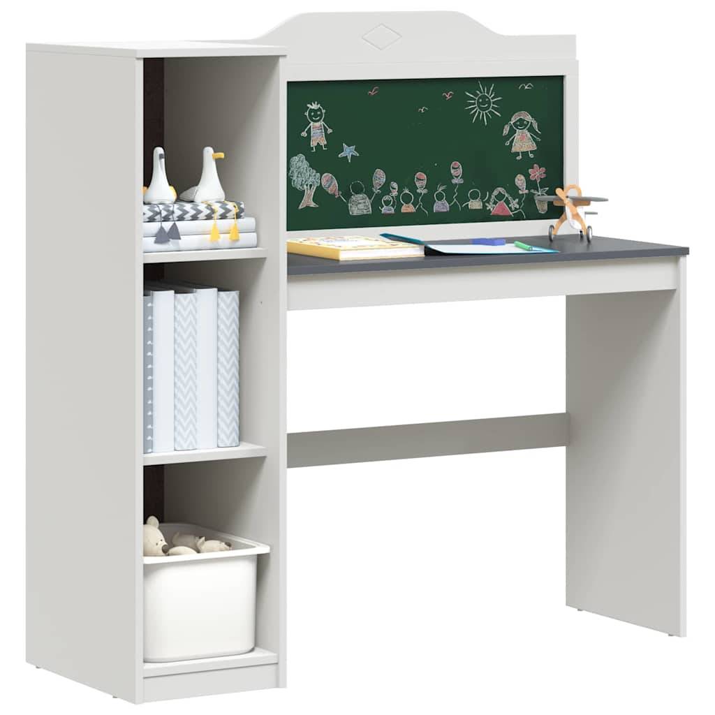 Walplus ROROS Wood Kids Storage Desk - White - 120 x 45 x 118.5 cm - Image 3