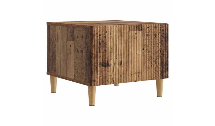 Walplus Engineered Wood Coffee Table - Old wood - 49 x 50 x 40 cm