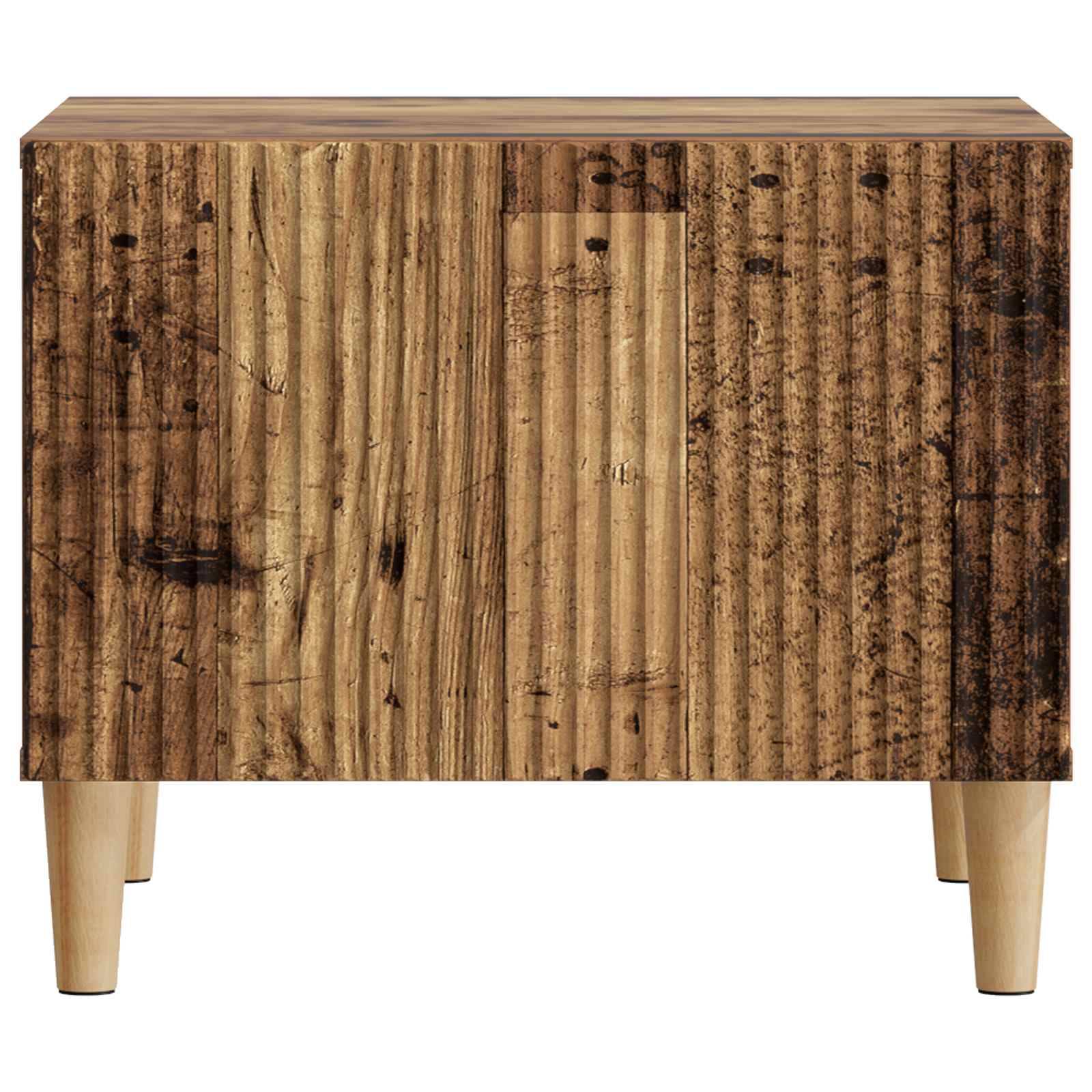Walplus Engineered Wood Coffee Table - Old wood - 49 x 50 x 40 cm - Image 4