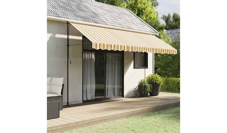 Walplus Polyester Awning - Multicolour - 450 x 300 cm - 430 x 295 cm Fabric