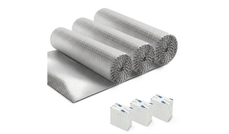Haltons Pack of 3 Laminated Aluminium Radiator Reflector Foil - 5m x 60cm Each