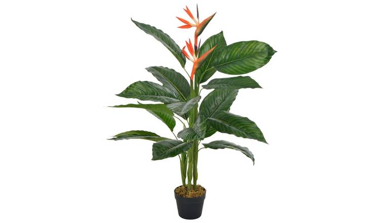 Walplus Artificial Strelitzia with Pot - Green and Red - 100 cm