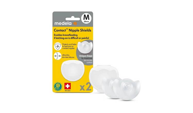 Medela Pack of 2 Silicone Contact Nipple Shields - Size M, 20 mm