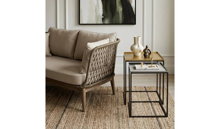 Orsina Rabia Nest of 2 Tables – Gold and Silver