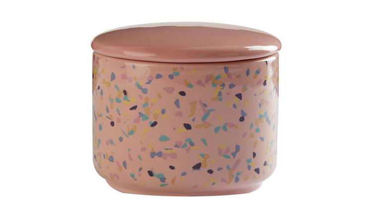 Orsina Yuki Small Terrazzo Storage Canister – Pink