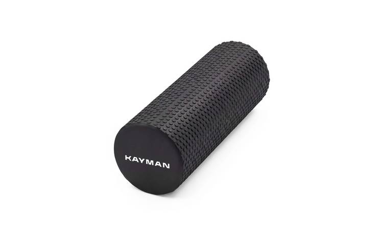 Kayman Black Sports Self Massage Foam Roller - 45 x 15cm