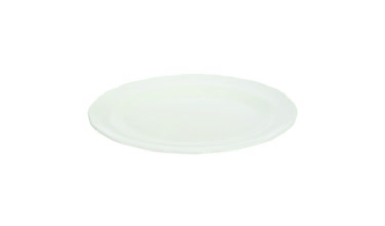 Orsina Quinn Embossed Platter - White