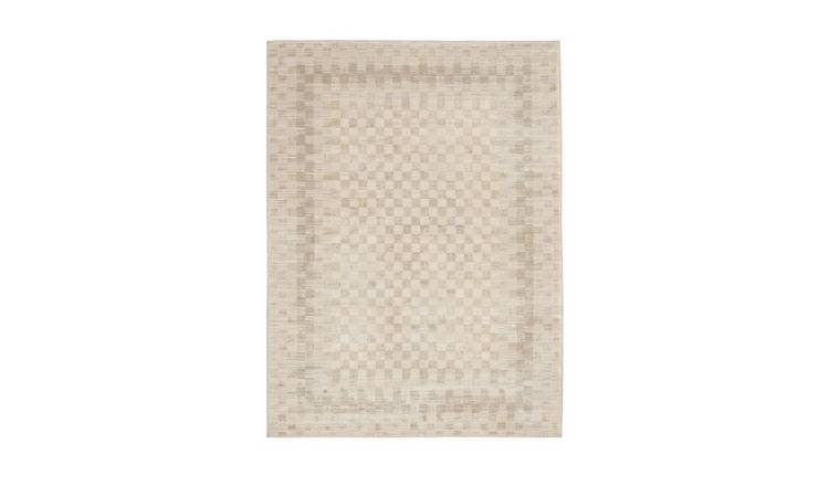 Mega Flooring White Modern Geometric Rug - 160 x 230cm