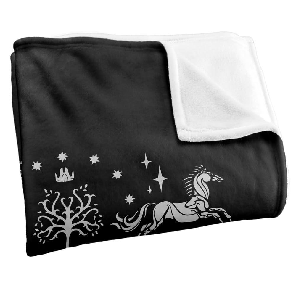The Lord Of The Rings Icons Supersoft Black Blanket - 147cm x 91cm - Image 2