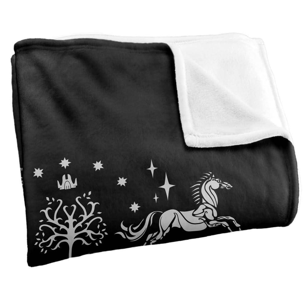 The Lord Of The Rings Icons Supersoft Black Blanket - 147cm x 91cm - Image 2