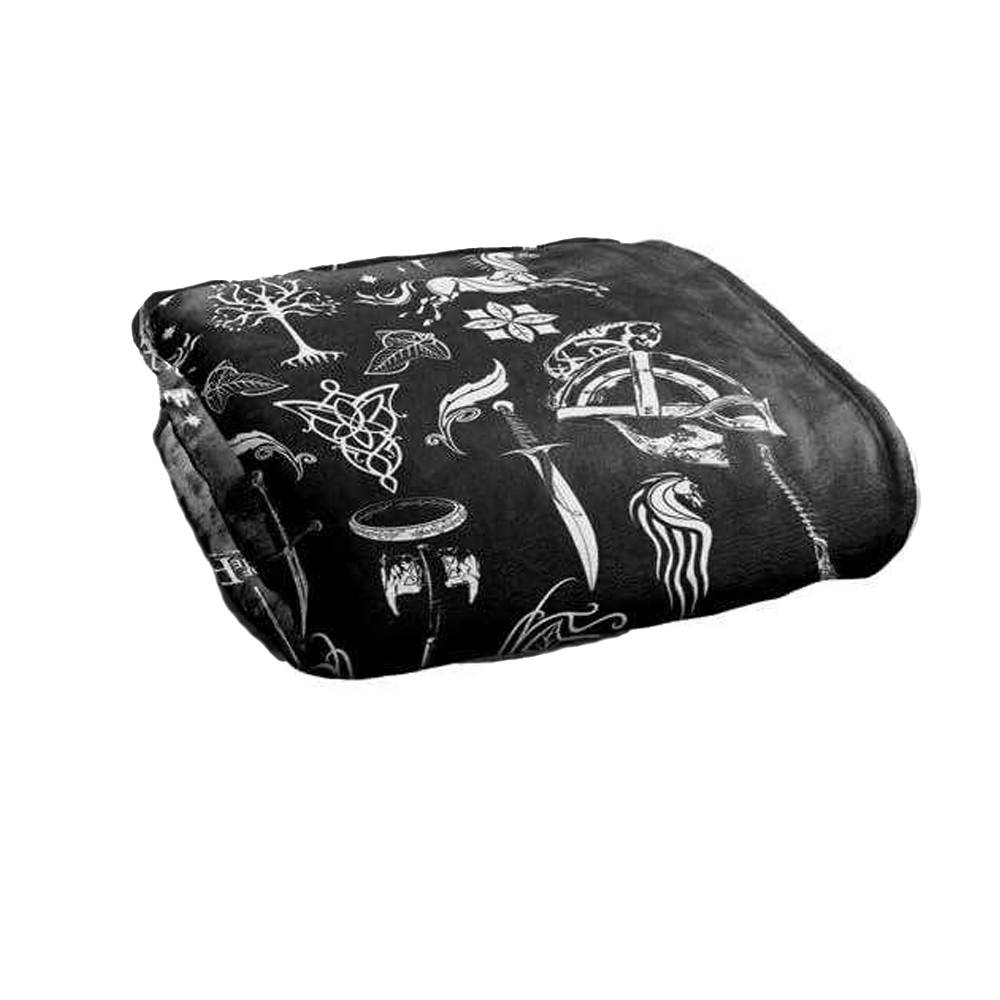 The Lord Of The Rings Icons Supersoft Black Blanket - 147cm x 91cm - Image 3