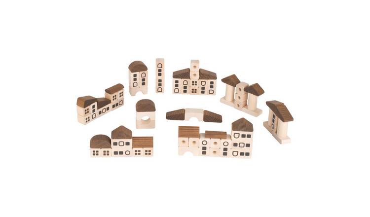 Goki Nature Brick Town 70 Piece Building Block Set