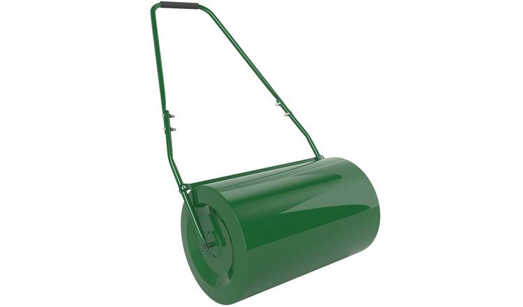 Outsunny 63 L Garden Lawn Roller with Water or Sand Filled Drum - Green