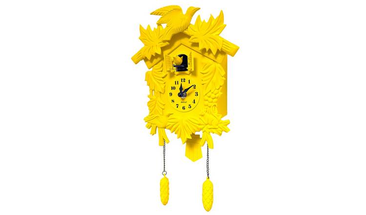 Walplus Vintage Cuckoo Traditional Wall Clock - Yellow