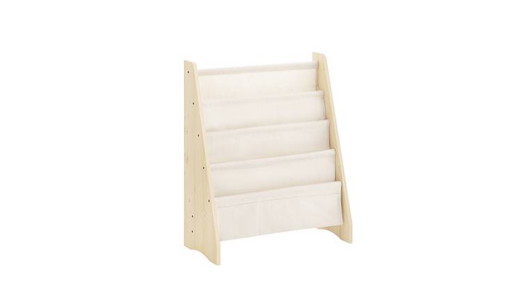 SoBuy 4 Tier 3 Pocket Children's Bookshelf - Natural