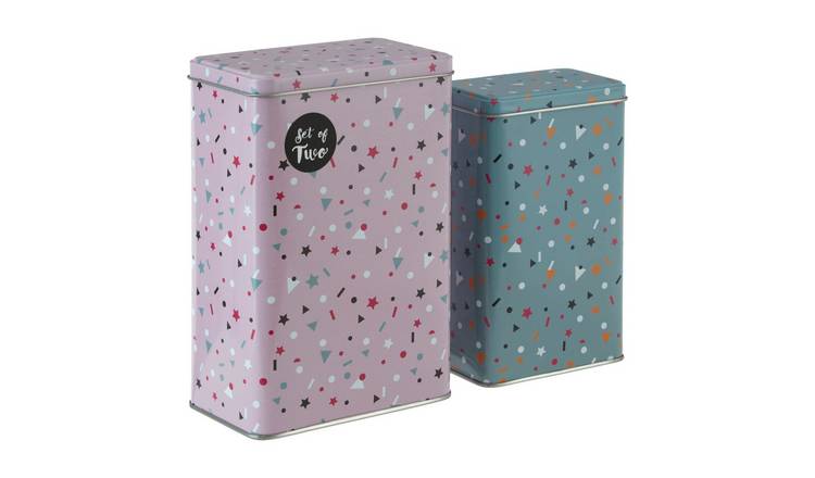 Orsina Paice Set of 2 Stellar Storage Canisters