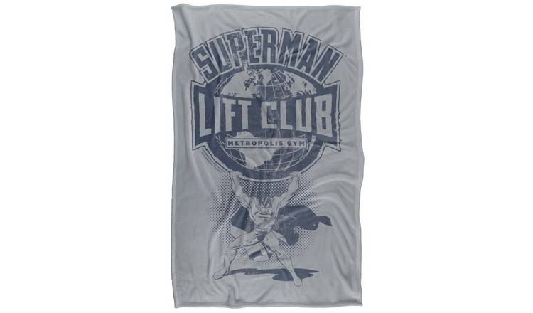 Superman Metropolis Gym Lift Club Soft Touch Blanket - 147cm x 91cm