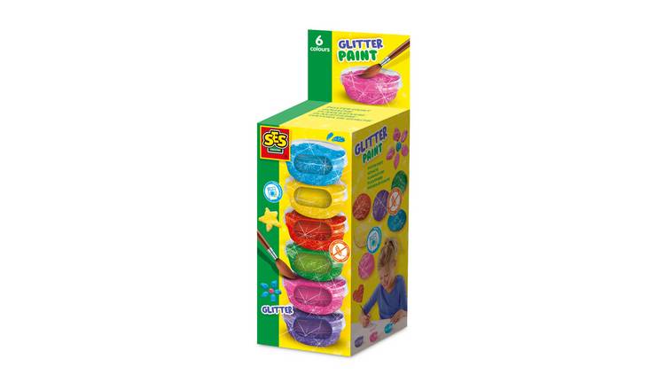 SES Creative Poster Paint Glitter 6 Piece Art Set