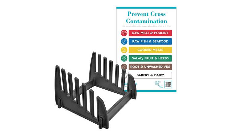 Argon Tableware Chopping Board Stand 6 Slot - Black