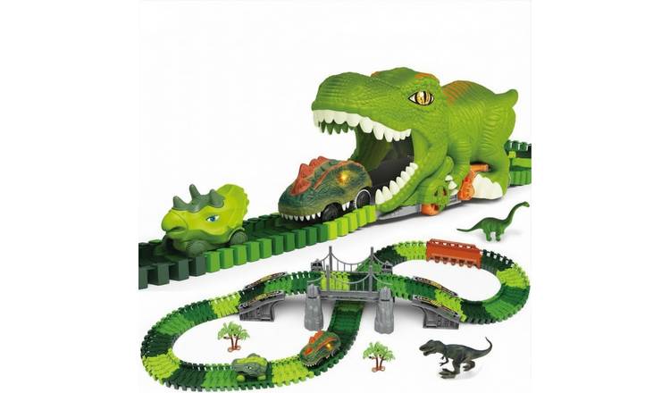 deAO DIY Dinosaur Track Toy Set - Green