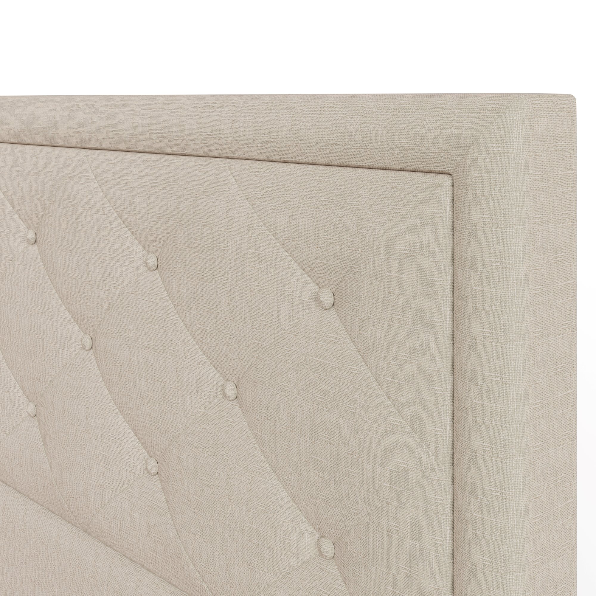 GFW Hollywood King Size Fabric End Lift Ottoman Bed - Natural - Image 6