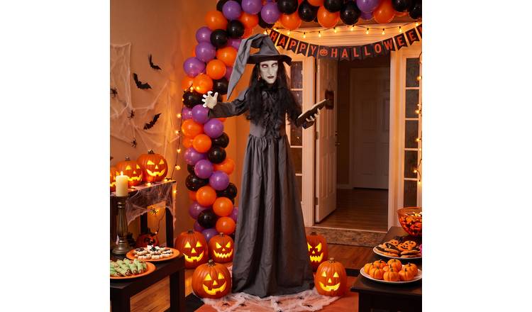 HOMCOM 6ft Animated Halloween Enchantress Decoration