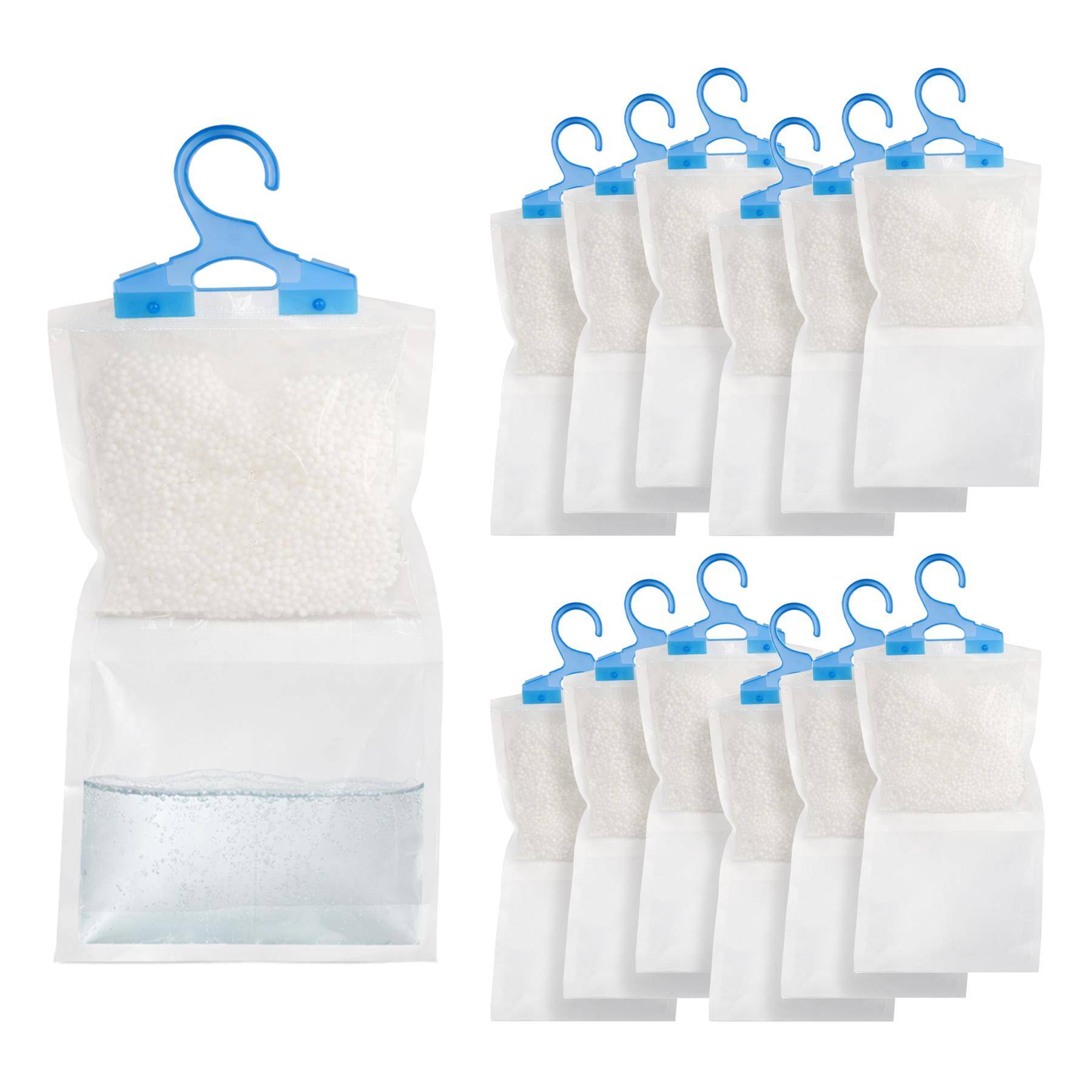 Harbour Housewares Hanging Wardrobe Dehumidifiers - Pack of 12 - 230g - Image 1