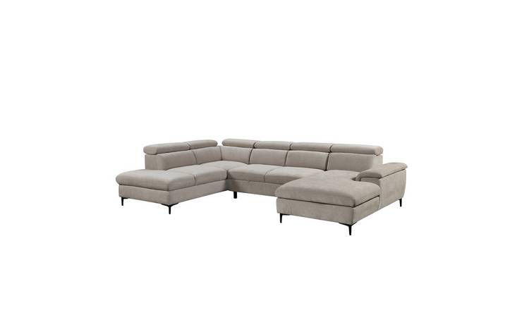 Furniture Online Leon Corner Bed Fabric Sofa – Beige