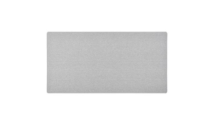 Walplus Polypropylene 3 mm Pile Carpet Runner - Light Grey - 80 x 150 cm
