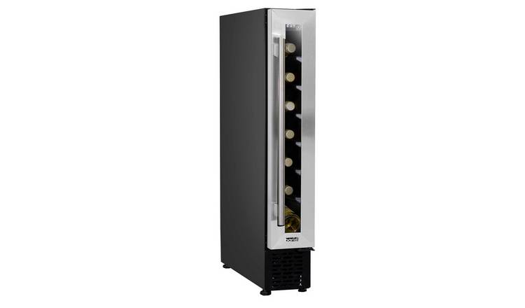 Baridi 7 Bottle Extra-Slim Touch Control Wine Fridge - Stainless Steel