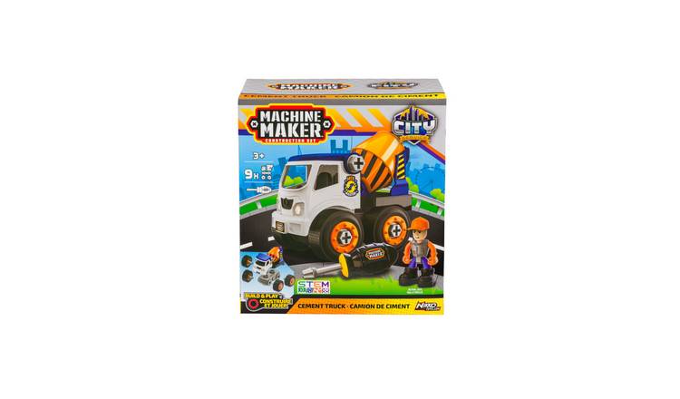 Nikko City Service Cement Truck Rebuild Toy Vehicle