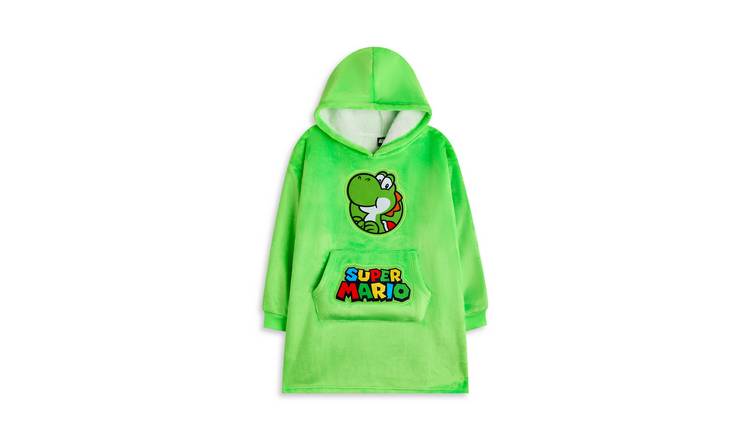 Nintendo Yoshi Kids Unisex Blanket Hoodie 9-13 Years - Green
