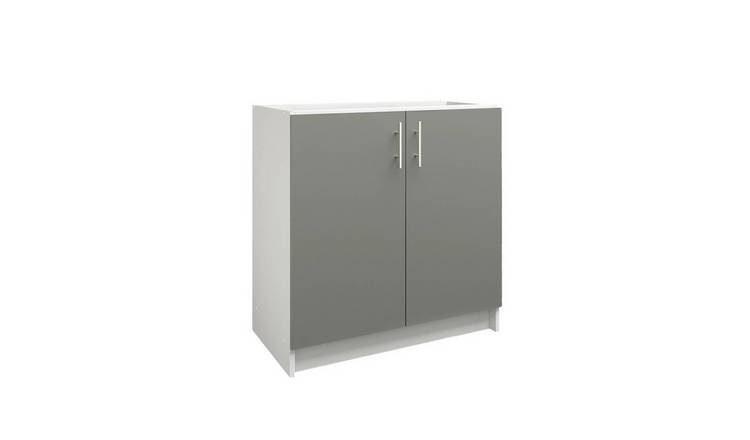 JD Greta 800mm Base Cabinet with 2 Doors - Grey Matt