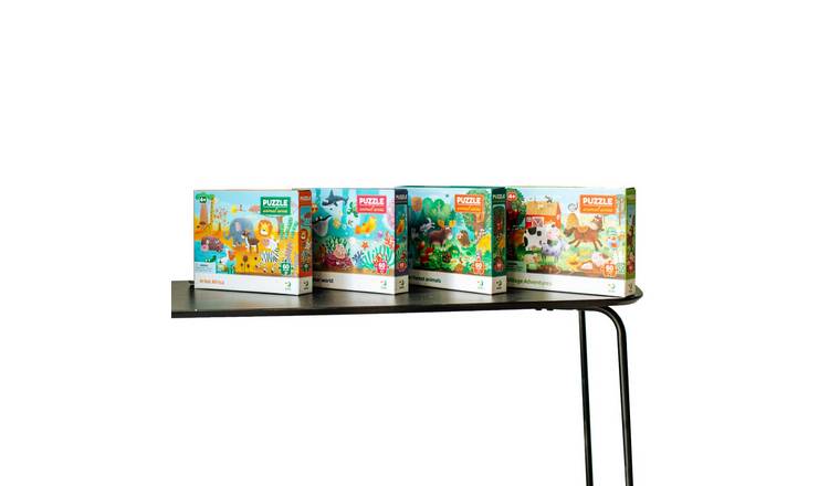 Dodo Animals 4-in-1 Jigsaw Puzzle Set (4 x 60 Pieces)
