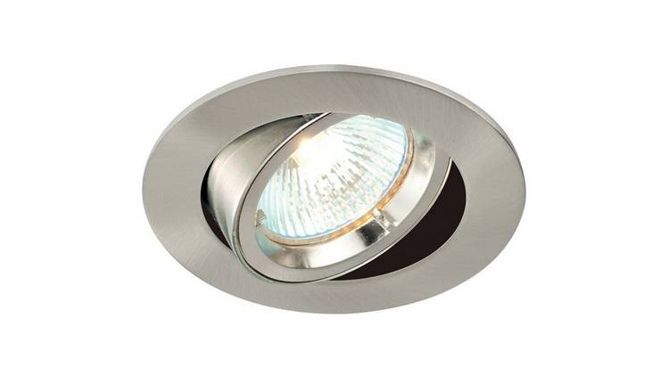 Loops Direct Die-Cast Aluminium Tilting Downlight - Satin Nickel