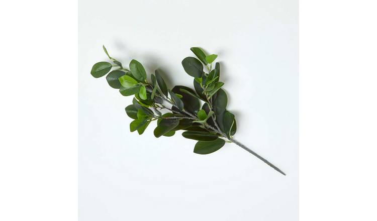Homescapes Silk-like Polyester Rubber Leaf Foliage 58 cm - Green
