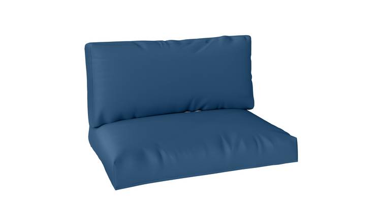 Outsunny 2 Seater Pallet Furniture Cushions Pallet Cushions - Navy Blue