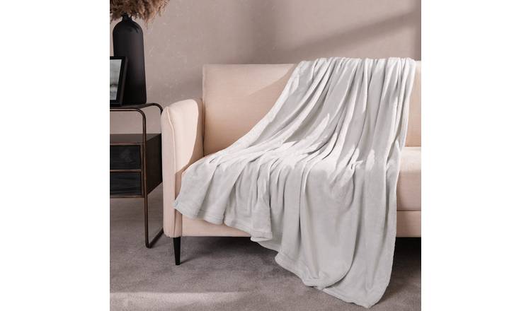 OHS Ultra Soft Blanket Throw 150 x 200cm - Silver