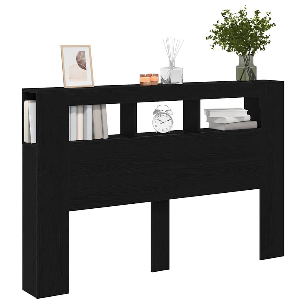 Walplus Engineered Wood LED Headboard - Black Ash - 160 x 18.5 x 103.5 cm - Image 3