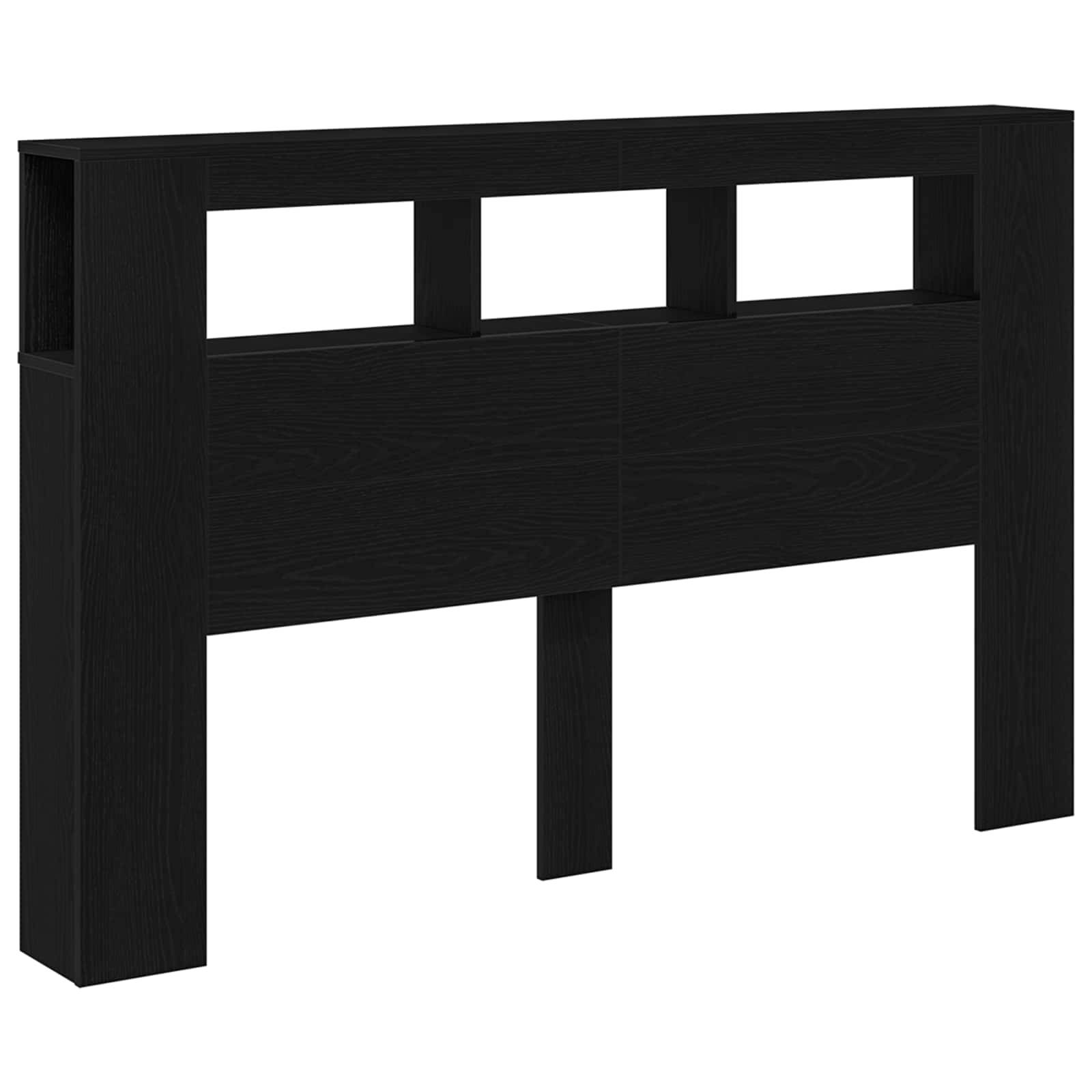 Walplus Engineered Wood LED Headboard - Black Ash - 160 x 18.5 x 103.5 cm - Image 5