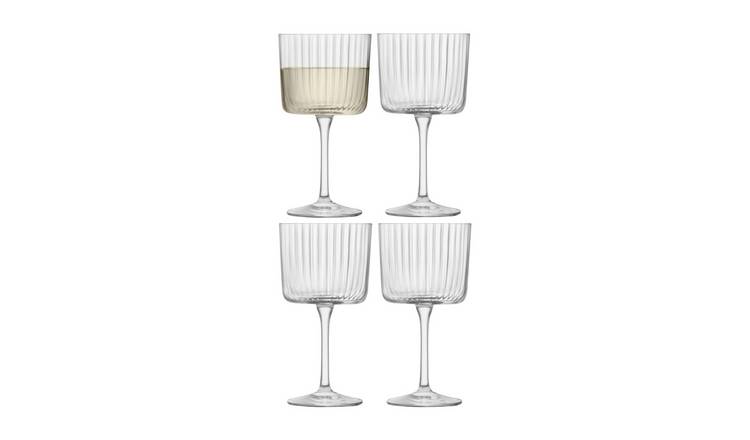 LSA International Gio Line Wine Glass Set of 4 250ml - Clear