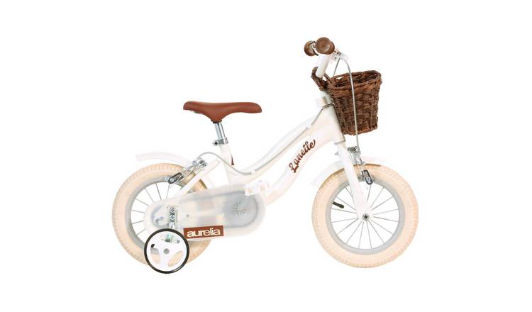 Dino Bikes Retro 12" Kids Pedal Powered Bike - White