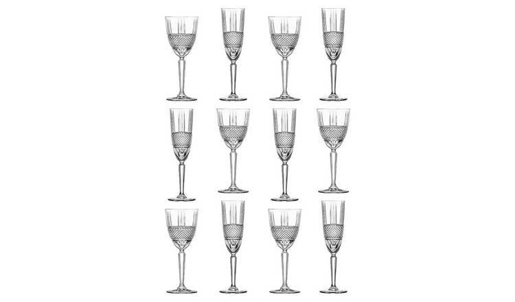 RCR Crystal 12 Piece Brillante Stemware Set