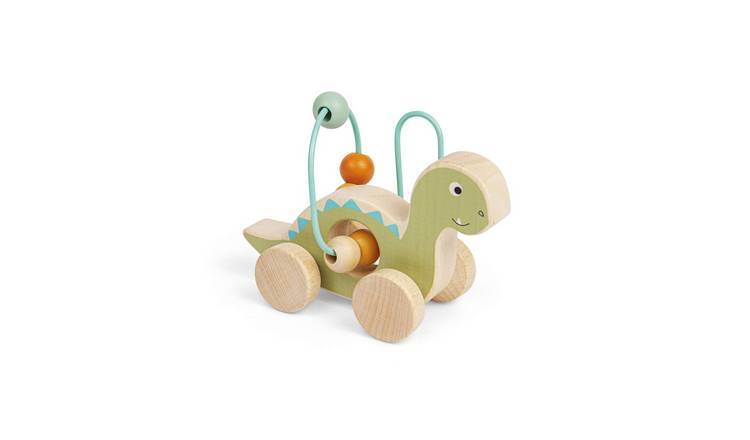 Bigjigs Toys Push Along Diplodocus Bead Frame - 12 Months +