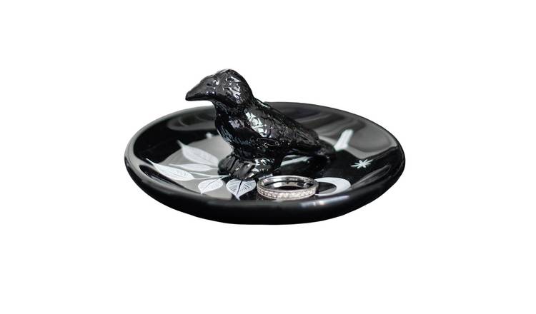 Something Different Mystic Raven Trinket Dish - Black