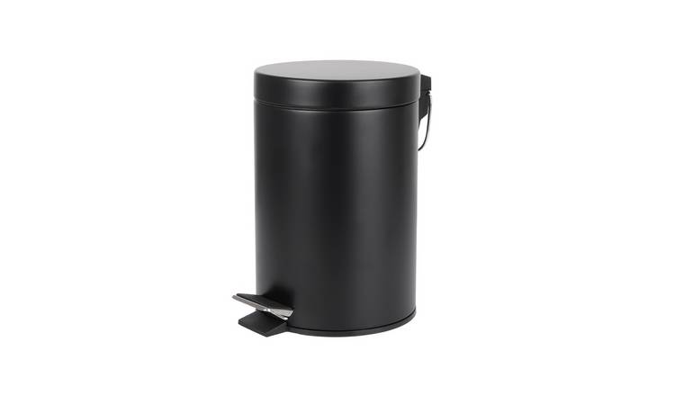 Home Treats 3L Bathroom Pedal Bin - Black