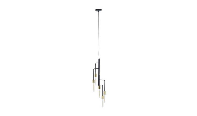 Orsina Lagona 5 Bulb Pendant Light - Gold and Black